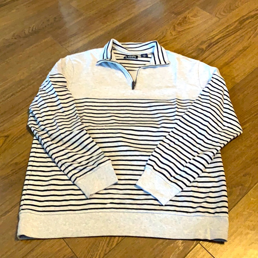 🆕CHAPS Men's Mockneck Stripe-Print Sweater🆕
